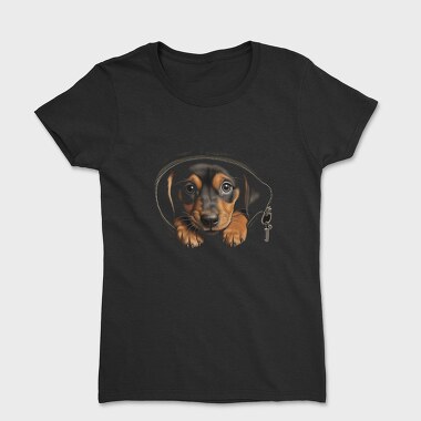 Puppy Black, Women's T-Shirt