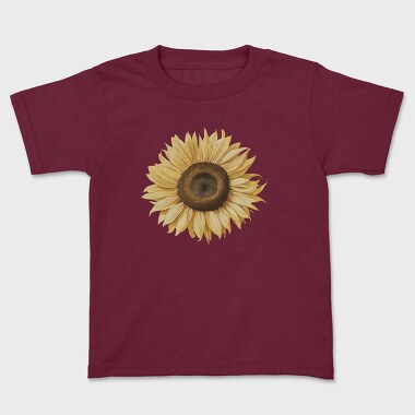 Sunflower Detailed, Kids' T-Shirt