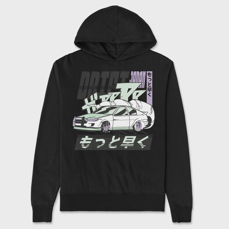 Driftcar, Unisex Men's Hoodie