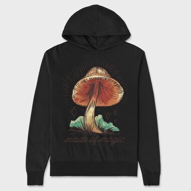 Mushroom Made of Magic, Unisex Men's Hoodie