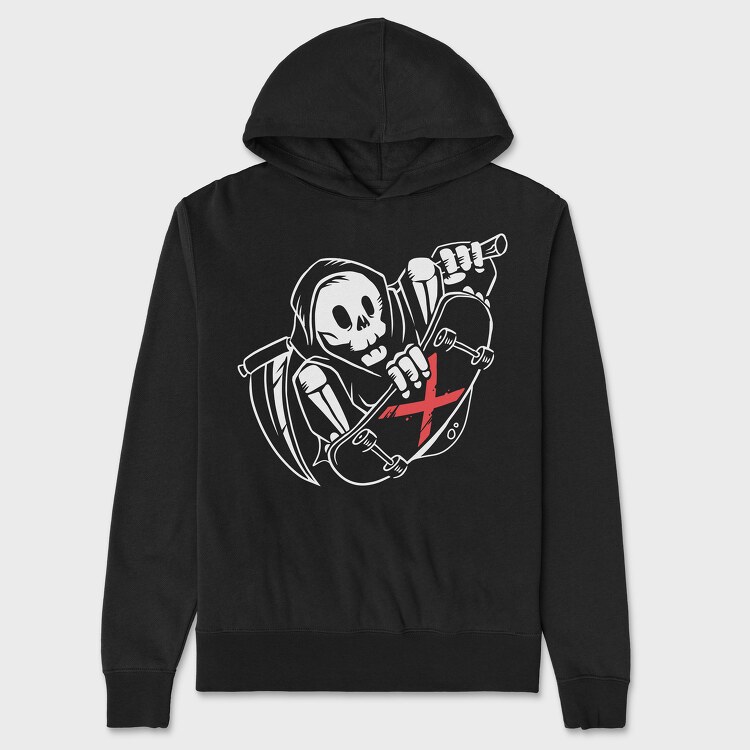 Grim Reaper Skate, Unisex Men's Hoodie