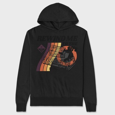 Rewind Me to the 80 S, Unisex Men's Hoodie