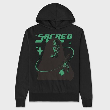 Sacred Nun Gun, Unisex Men's Hoodie