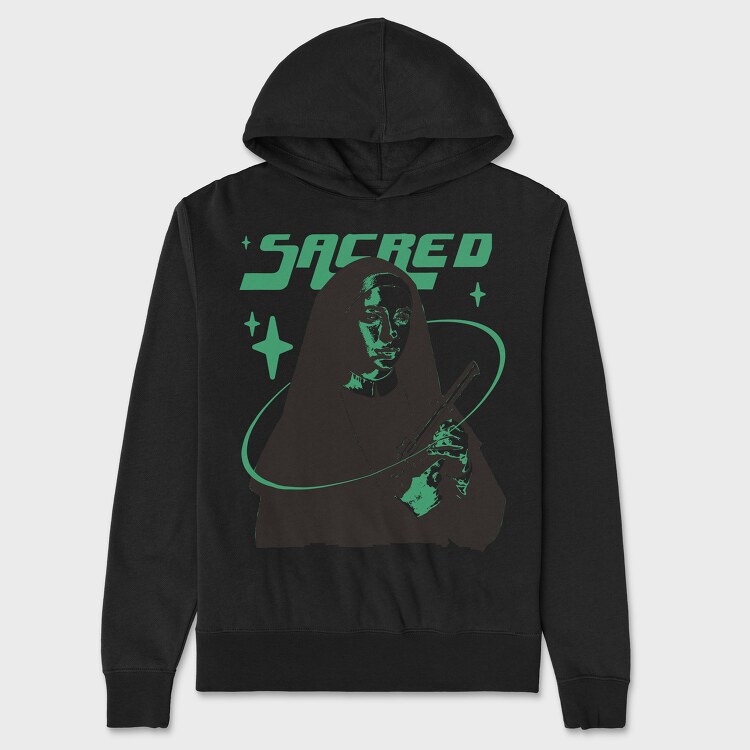 Sacred Nun Gun, Unisex Men's Hoodie