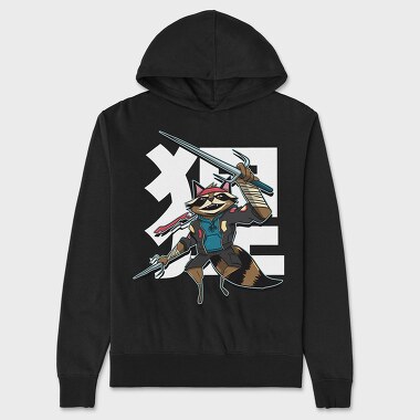 Racoon Sword, Unisex Men's Hoodie