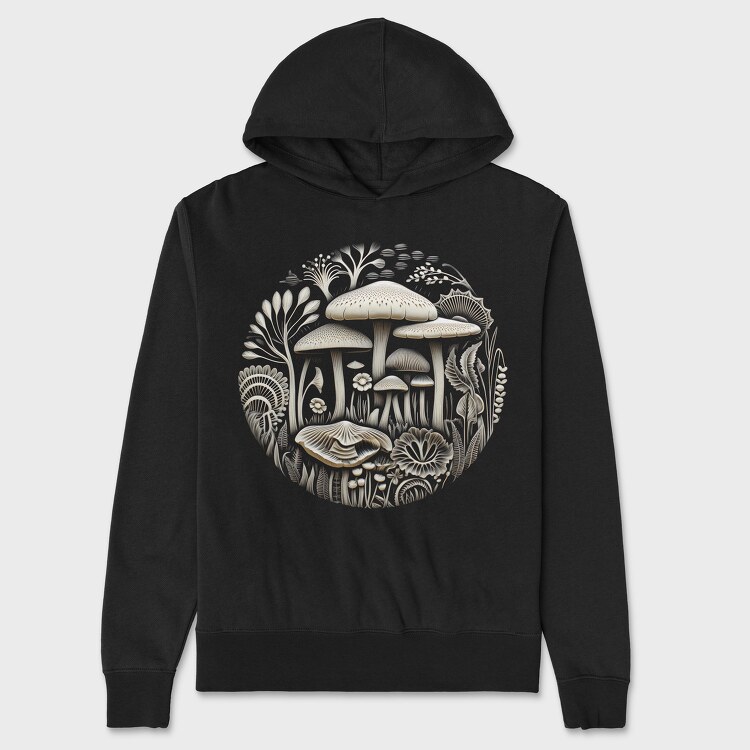 Mushroom Vinil Engraving, Унисекс Мъжко Суичър