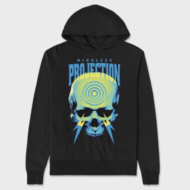 Negative Skull Circles, Unisex Men's Hoodie