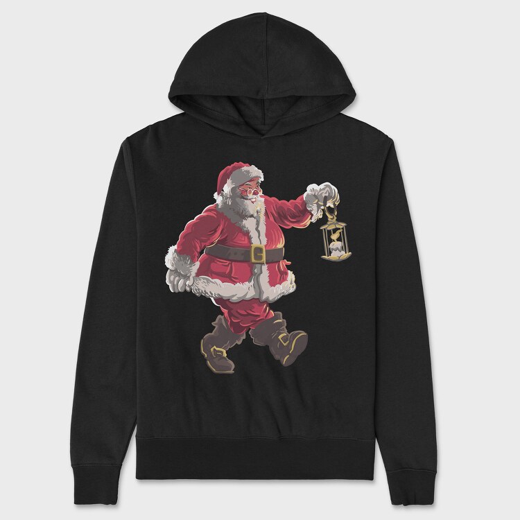 Santa Walking, Unisex Men's Hoodie