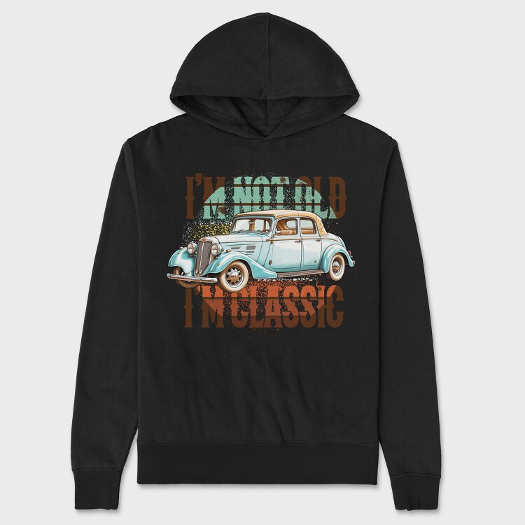 Old Car Quote, Unisex Men's Hoodie