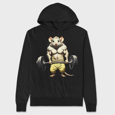 Rat Dead Lift, Unisex Men's Hoodie