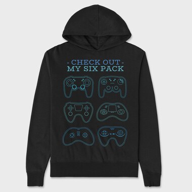 Six Pack Joystick, Unisex Men's Hoodie