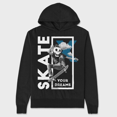 Skate Your Dreams, Unisex Men's Hoodie