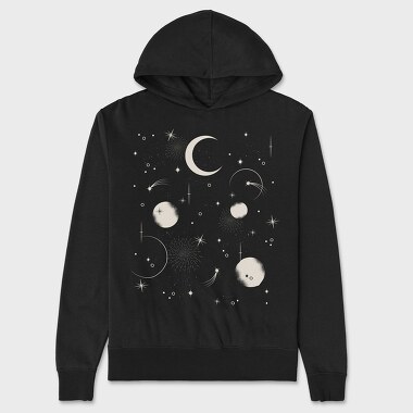 Night Sky, Unisex Men's Hoodie
