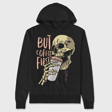 Coffe Skull, Unisex Men's Hoodie