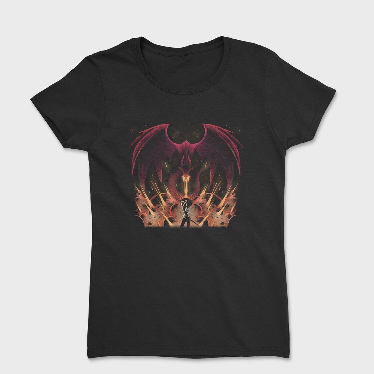 Dragon Warrior Flame, Women's T-Shirt