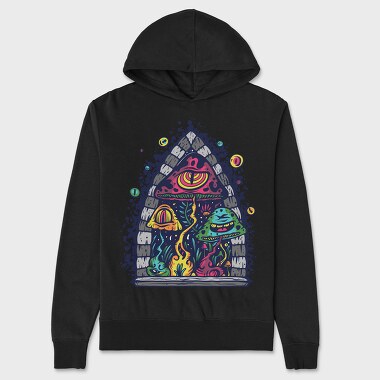 Trippy Shrooms, Unisex Men's Hoodie