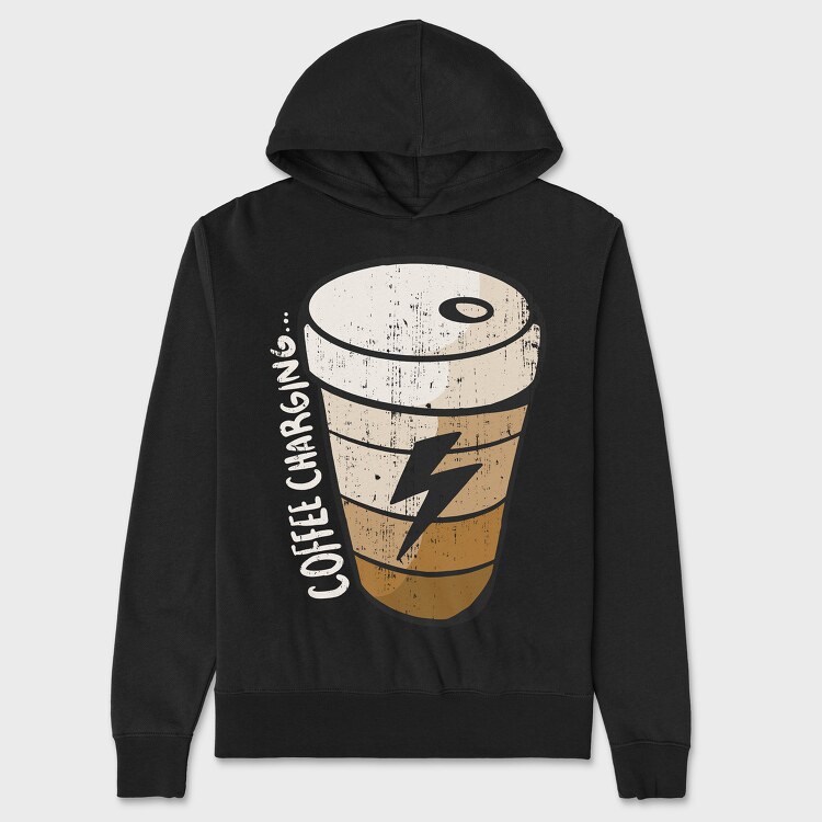 Coffee Charging, Унисекс Мъжко Суичър
