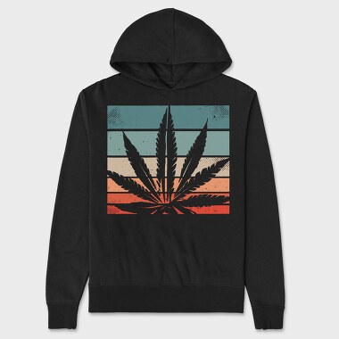 Cannabis Retro Design, Унисекс Мъжко Суичър