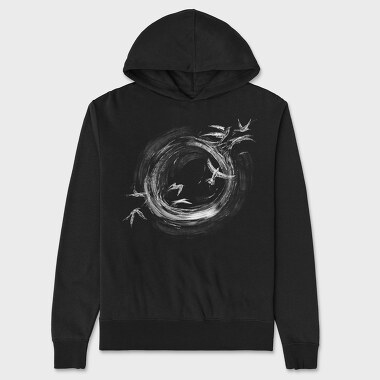 Ink Birds Flying, Unisex Men's Hoodie