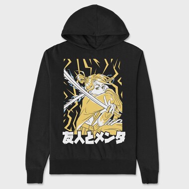 Samurai Girl Yellow, Unisex Men's Hoodie