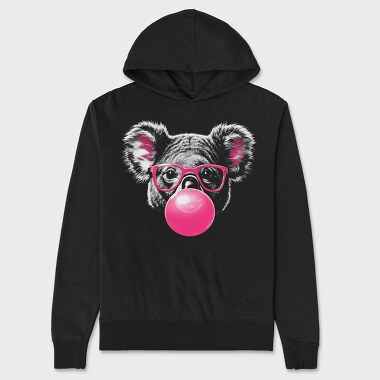 Koala Bubblegum Monochrome Sunglasses Pink, Unisex Men's Hoodie