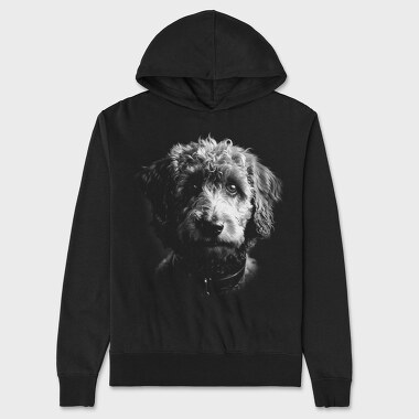 Labradoodle Monochrome, Unisex Men's Hoodie