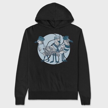 Seagulls Sailors, Unisex Men's Hoodie