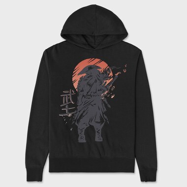 Unisex Men's Hoodie, Samurai Grunge