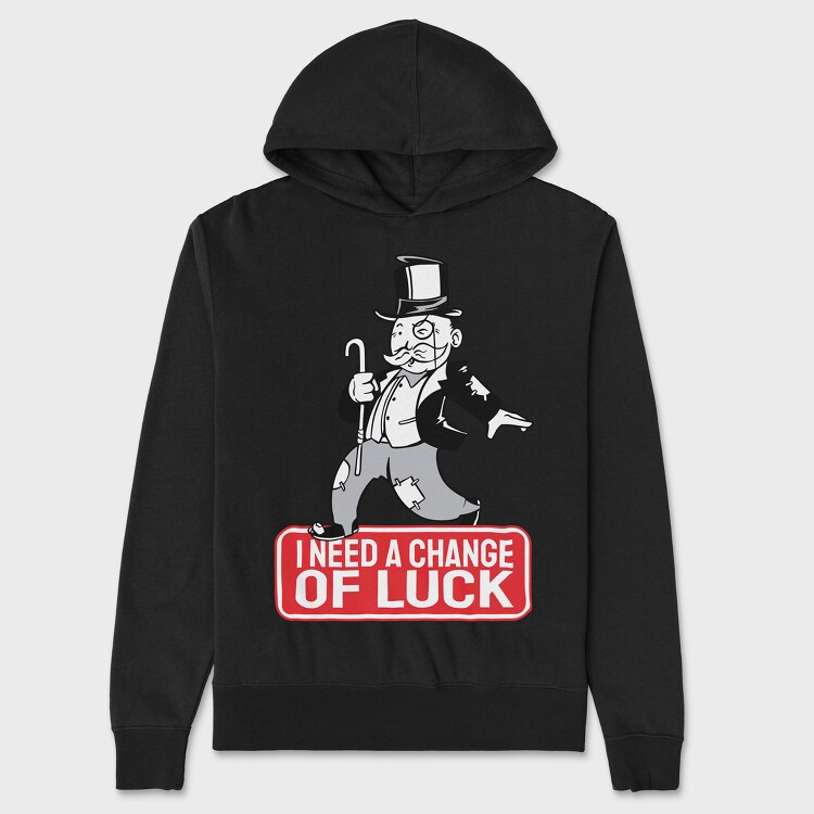 Change Of Luck, Unisex Men's Hoodie