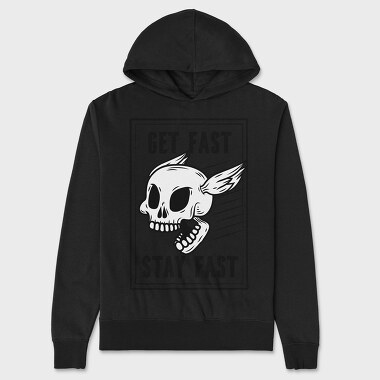 Fast Skull, Unisex Men's Hoodie