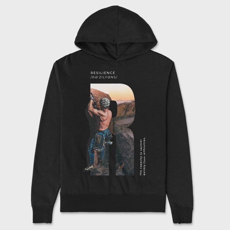 Resilience, Unisex Men's Hoodie