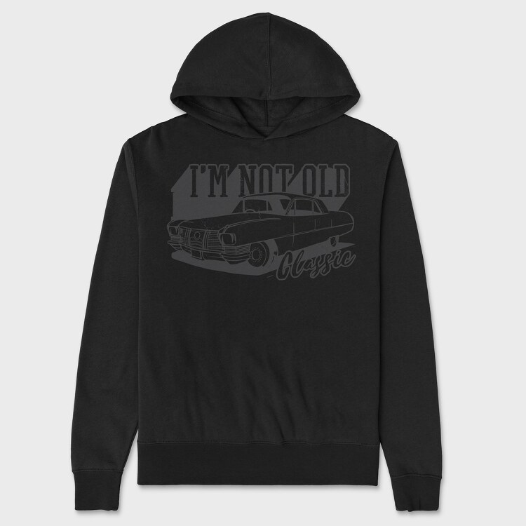 Not Old Classic Car, Unisex Men's Hoodie