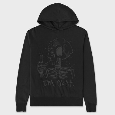 Skeleton Okay, Unisex Men's Hoodie