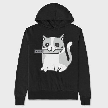 Psycho Cat, Unisex Men's Hoodie