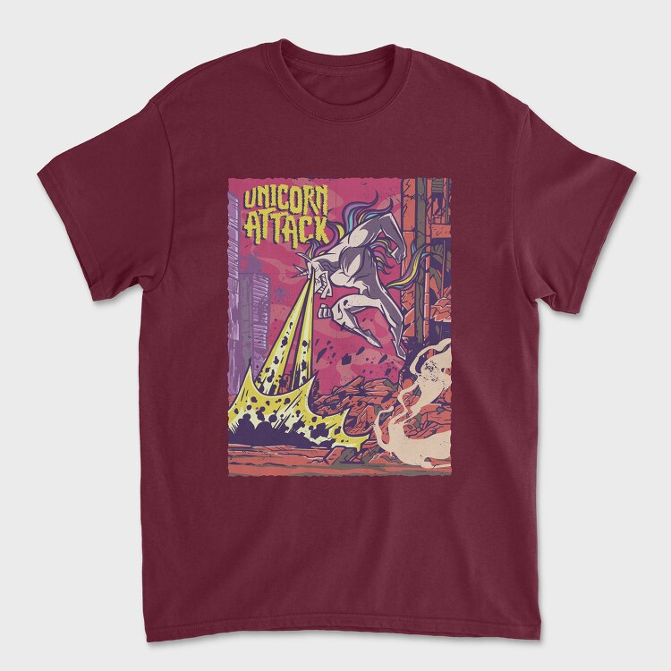 Unicorn Attack, Unisex Men's T-Shirt
