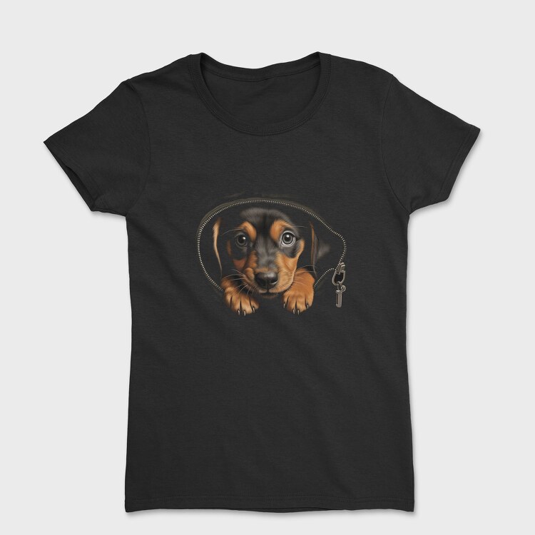 Puppy Black, Women's T-Shirt