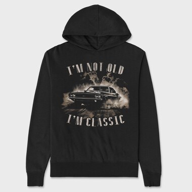 Not Old Classic Smoke, Unisex Men's Hoodie