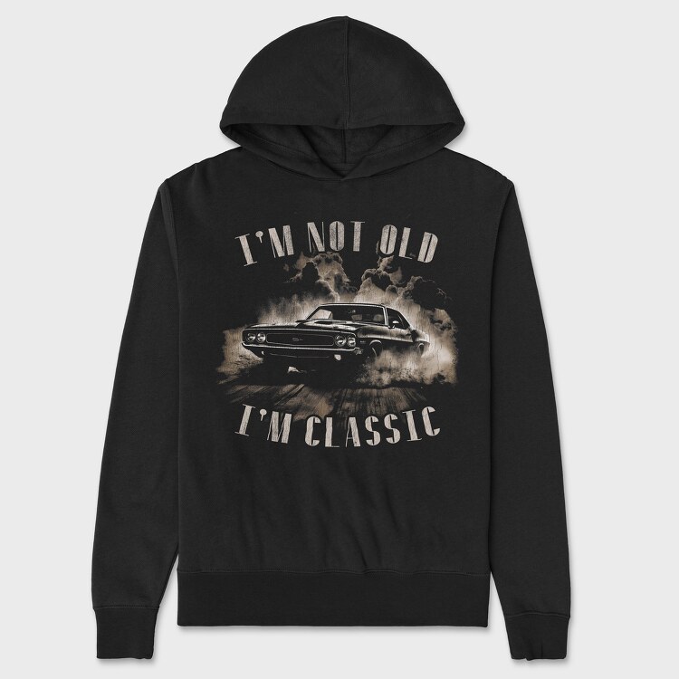 Not Old Classic Smoke, Unisex Men's Hoodie
