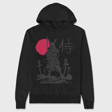 Samurai Silhouette Sun, Unisex Men's Hoodie