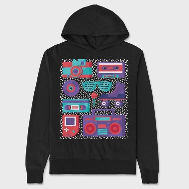 Retro Elements, Unisex Men's Hoodie