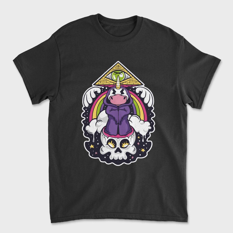 Unicorn Illuminatti, Унисекс Мъжка Тениска