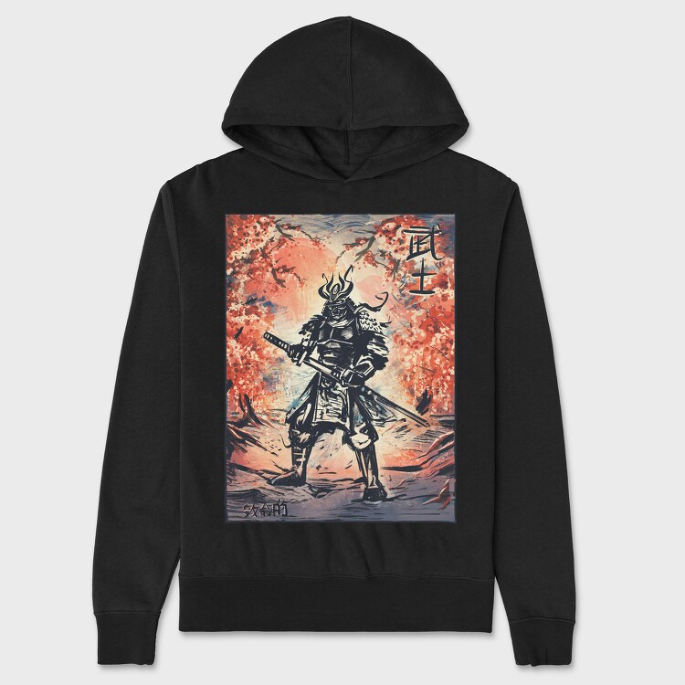 Samurai Traditional Trees, Unisex Men's Hoodie