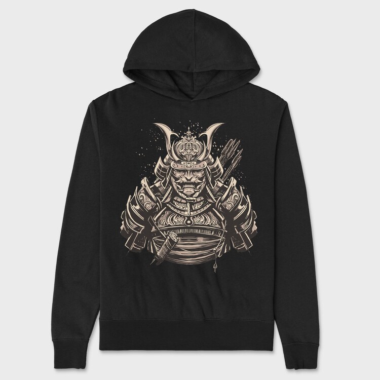 Samurai Warrior Dark, Unisex Men's Hoodie