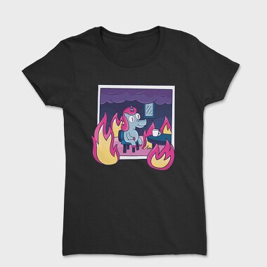 Дамска Тениска, Unicorn in Fire