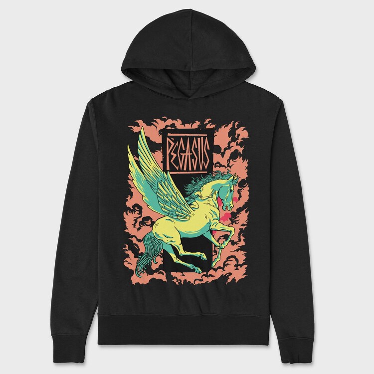 Mythology Pegasus, Unisex Men's Hoodie