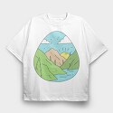 Mountains Text Vintage, Women's T-Shirt