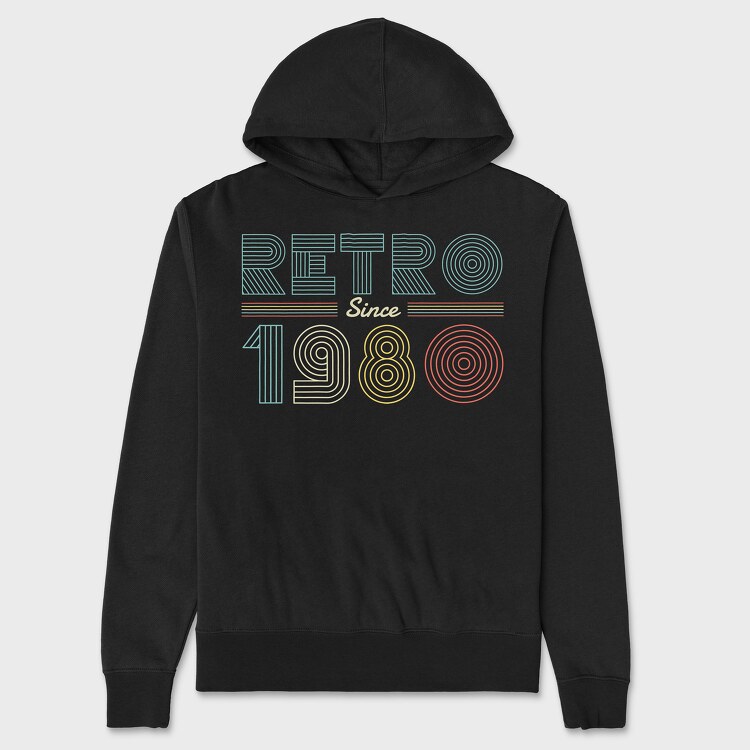 Retro Since, Unisex Men's Hoodie