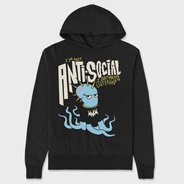 Punk Rock Octopus, Unisex Men's Hoodie
