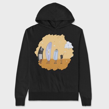 Evolution of Hard Disk, Unisex Men's Hoodie