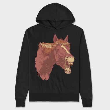 Horse Head, Unisex Men's Hoodie